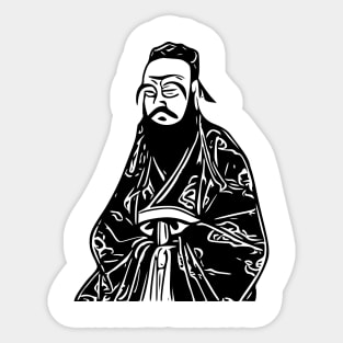 Confucius | Chinese philosopher vector Sticker